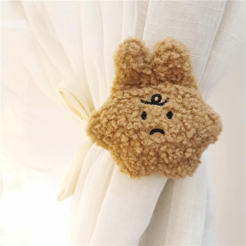 Cartoon Doll Curtain Strap Cute Cloud Shape Curtain Buckle Clip Decor Bear Hanging Curtain Strap