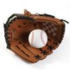 Zongsi Baseball Glove 9.5 Inches Softball Pitcher Catcher Kids Youth Adults Shock Absorption Built-in Beginner Left-Handed Brown