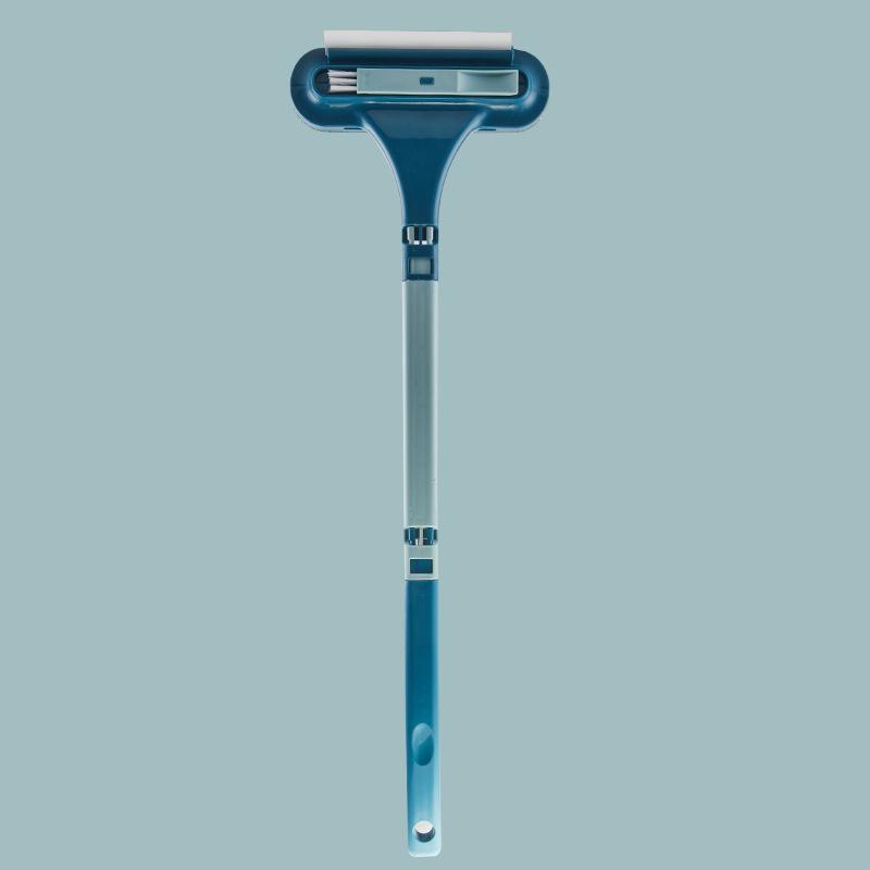 Multi-Use Long-Handled Screen & Glass Cleaning Brush with Squeegee