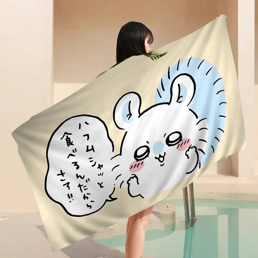 Cartoon M-Momonga Anime Beach Swimming Towel Soft Absorbent Washcloth Children's Gifts for Kids Travel Camping Gym