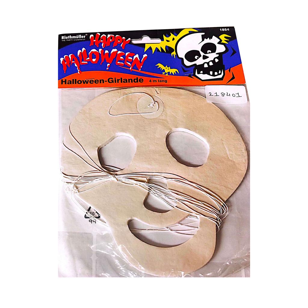 Riethmuller Happy Halloween Skull Garland