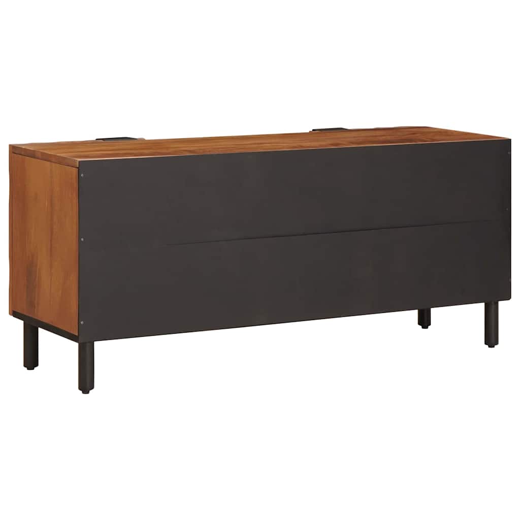 TV Cabinet with Door Acacia Brown Surface 105 X 33 X 46 Cm
