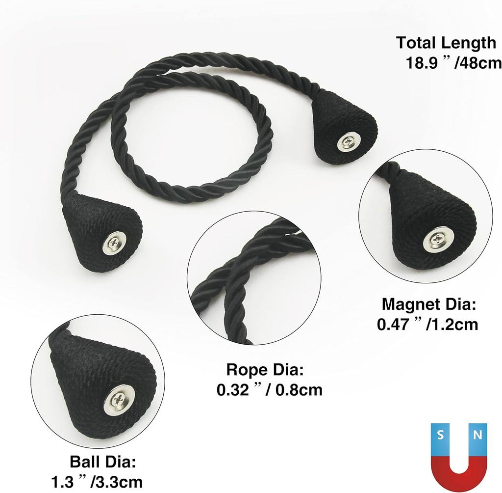 Magnetic Curtain Tieback No Drill Curtain Holder Cylinder Curtain Buckle Curtain Tie Clip Home Curtain Accessories