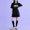 MLB New York Yankees SS23 College Style Letter Print Crew Neck Short Sleeve T-Shirt Unisex Tops Black 3ATSV0633-50BKS