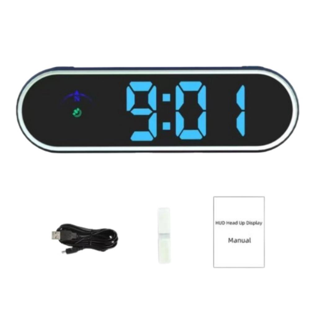 

Colorful Car Speed Display Windshield HUD Speed Warning Instrument Electronics Accessories USB Set