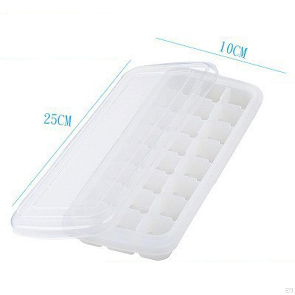 Ice Cube Tray Press Trays for Freezer Chocolate Chilled Drinks Juice 24 Grids pink