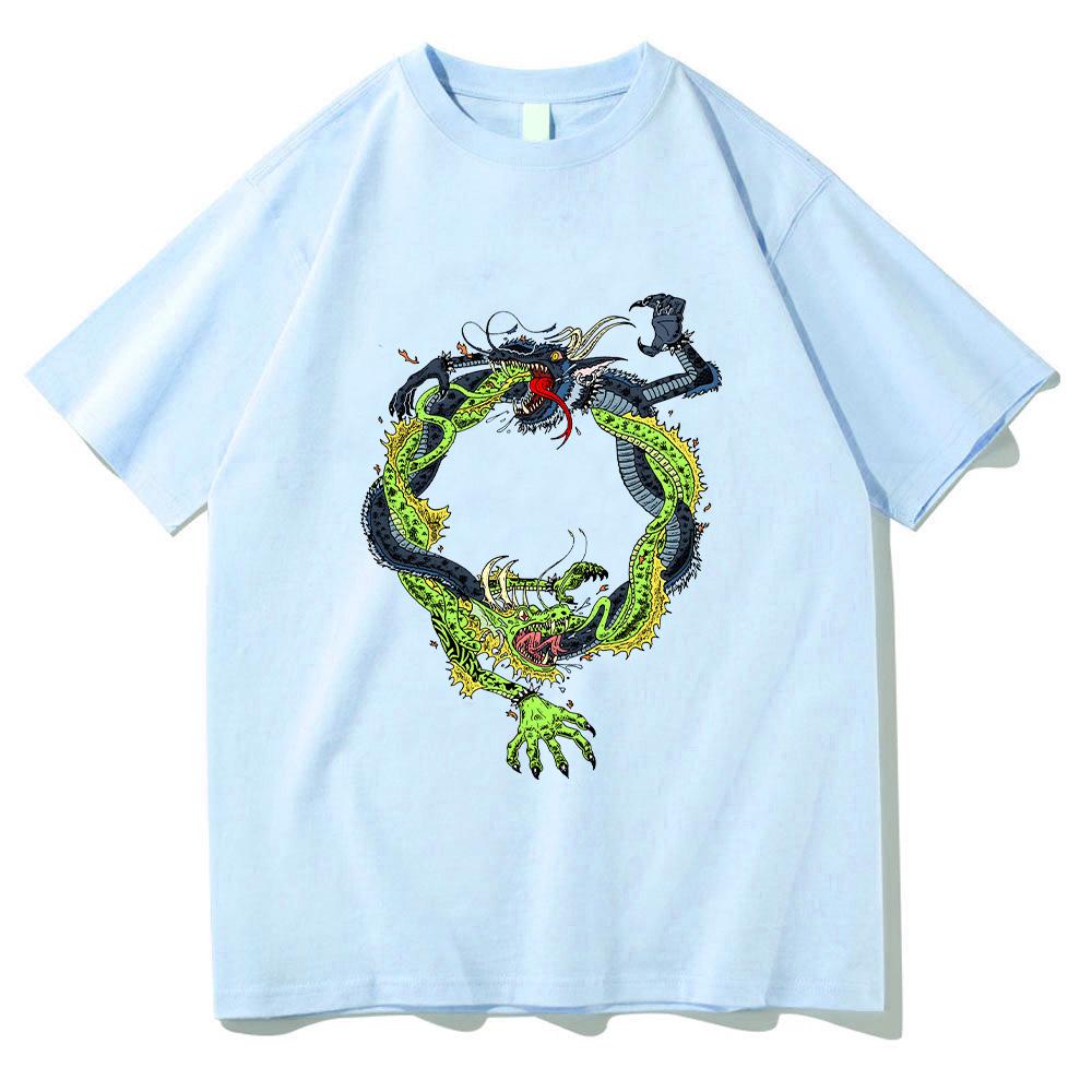 Feid VS Ferxxo Double Dragon Printing T-shirts Men's Women's Popular Casual Tshirt Short Sleeve Fashion Cotton Comfort Top