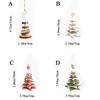 Star Multilayer Christmas Tree Pendant Wooden Christmas Tree Ornaments  New Year