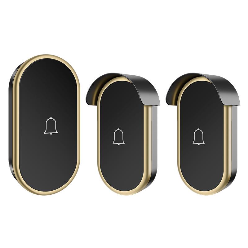 Wireless Waterproof Music Doorbell with AC Adapter - Long-Range Digital Door Chime for Home