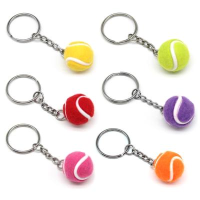 Süße Sport Mini Metall Tennisbälle Schlüsselanhänger Tasche Anhänger Auto Schlüsselanhänger Sport Schlüsselanhänger Für Teenager Fan Liebe Sport Geschenke