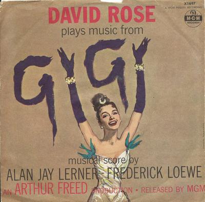 Disque 7 pouces DAVID ROSE & SON ORCHESTRE - David Rose Joue la Musique de Gigi X1697 MGM Records Bandes Originales & Comédies Musicales US Occasion