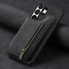 Zipper Leather Back Case for Samsung Galaxy S26 Ultra S24 S23 FE S22 S21 S25 Ultra S26 Plus S25 5G Walet with Card Holder Cover