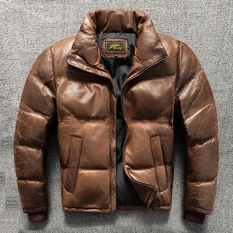 

Короткий пуховик мужской с воротником-стойкой, универсальная повседневная куртка 4XL