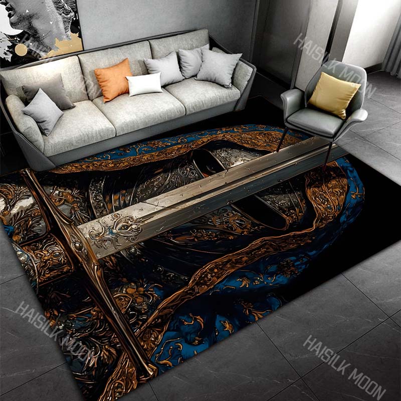 Astronauts Reading in Space Carpet for Living Room Bedroom Sofa Home Decor Rus Non-slip Floor Mat Luxury Gift Multiple sizes