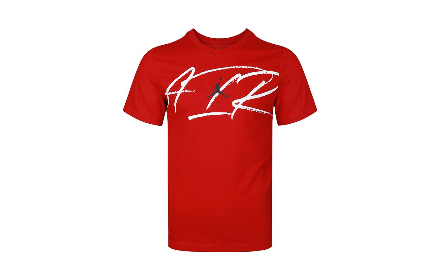T-shirts Jordan Homme Rouge Col Rond Modéré L red