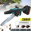 8Inches 288Vf Electric Chain Saw Cordless Chainsaw Woodworking Pruning ChainSaw One-handed Garden Logging Power Tool
