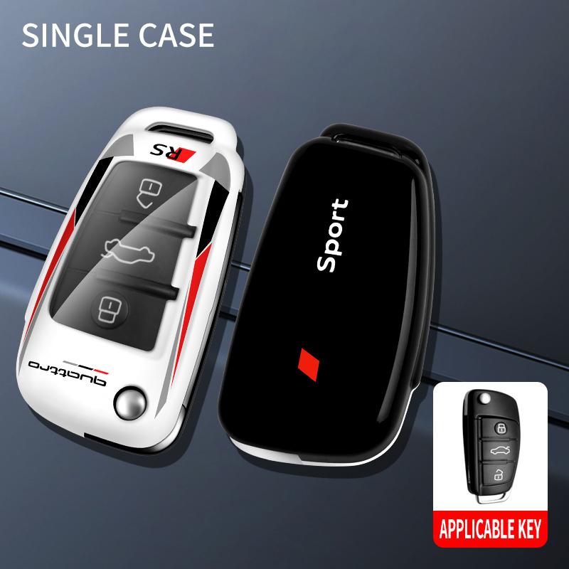 

NEW ABS TPU Car Key Cover Case Protect Shell Buckle for A1 A3 8P 8L A4 A5 B6 B7 A6 C5 C6 4F Q3 Q5 Q7 TT S3 Accessories
