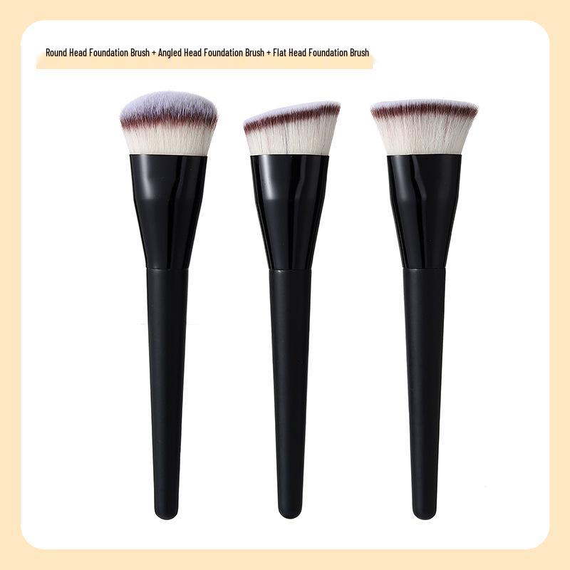 

Тонкая и широкая кисть для тональной основы в форме языка - Бесшовный консилер, Без впитывания пудры, Плоские мягкие щетинки