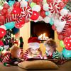 5-139pcs Christmas DIY Decoration Christmas Balloon Set Cane Candy Elk Ginger People Flower Wreath Arched Decoration