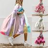 Women's Fashion Summer Spring 3/4 Sleeve O-Neck Casual Dresses