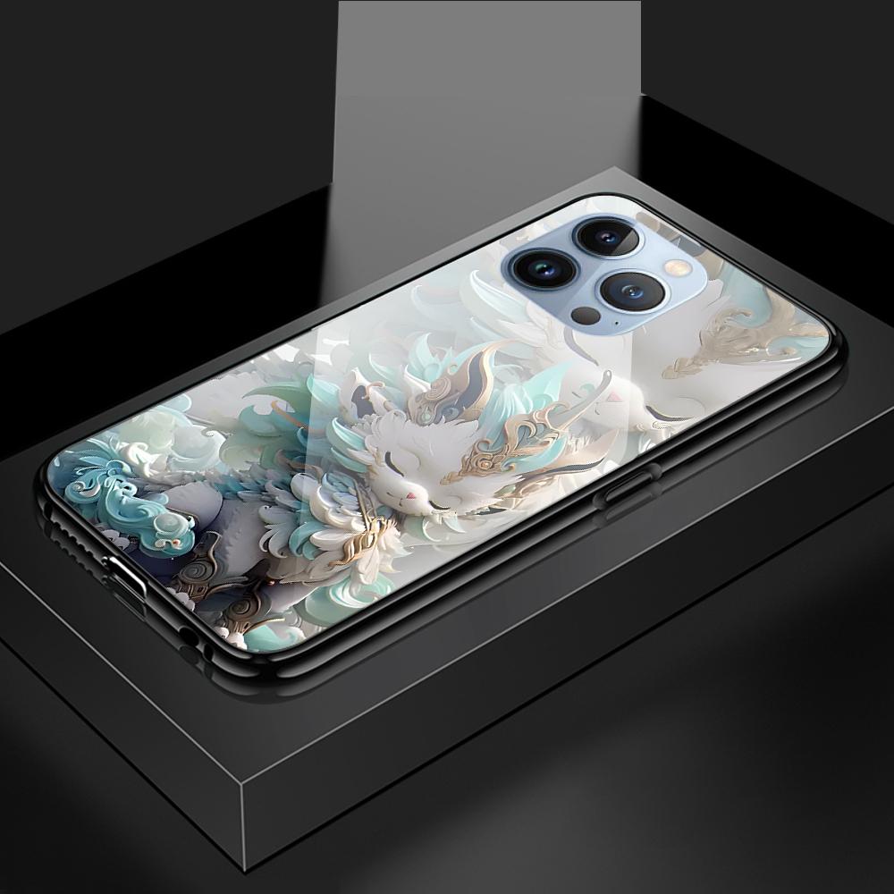 Tempered Glass Phone Case For OPPO Reno13 Reno14 Realme 11 12Pro 14 GTNeo6 C21Y C53 C75 OnePlus Nord2 NordCE3Lite Soft Edge Shockproof Smooth Shell