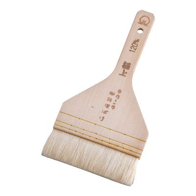 Escova Profissional Endo Shoji de Pelo de Cabra Branco com Cabo de Madeira Feito em BHK36120, 120mm, Japão,