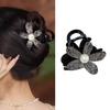 Exquisite Sparkling Diamond Hollow Flower Hair Clip Female 2024 New Hairpin High-End Back of Head Updo Shark Clip Headwear