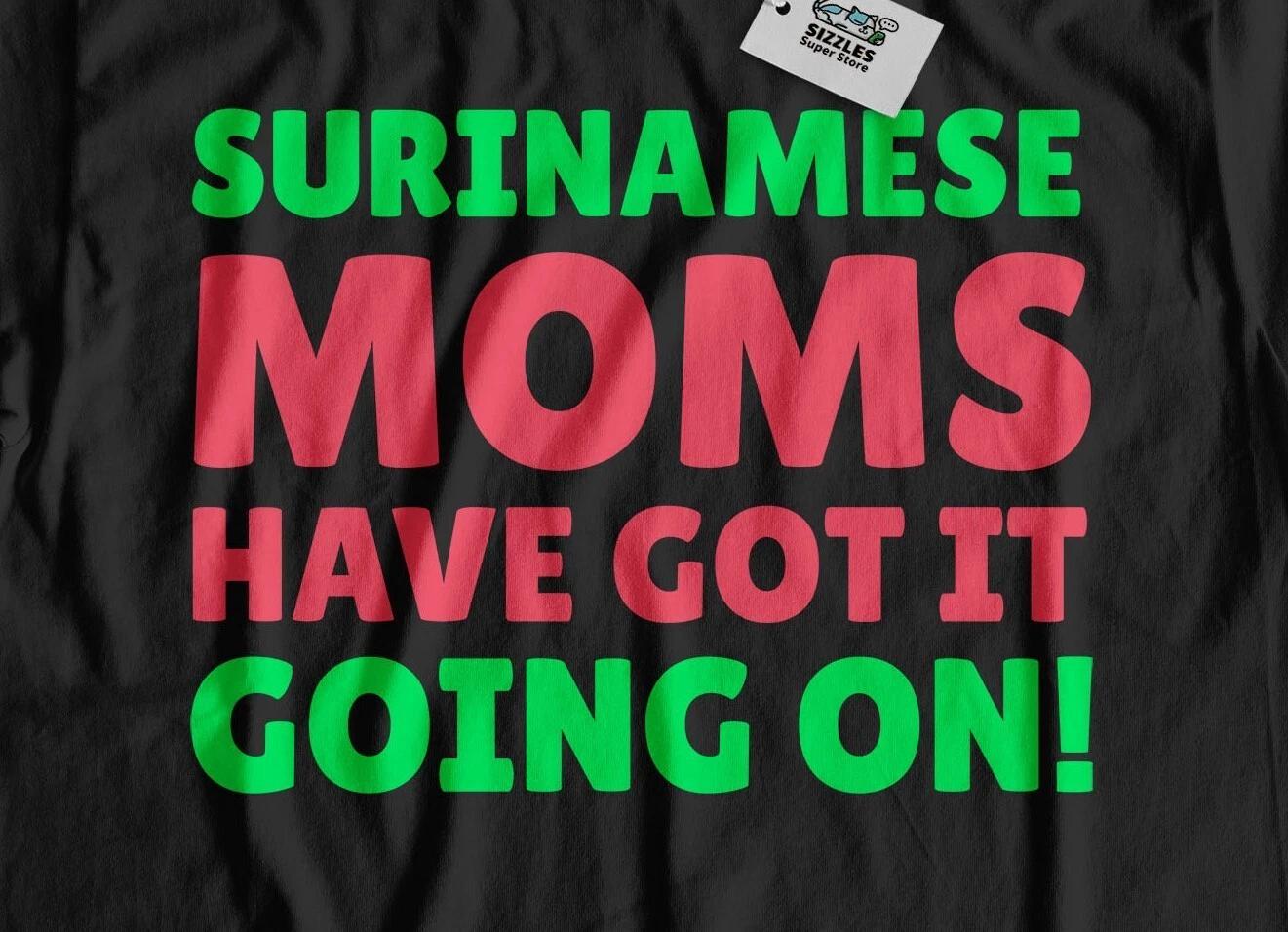 Funny Surinamese Mom T-Shirt Suriname Mothers Day Gifts 4XL