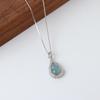 Elegant Jade Gourd 925 Silver Necklace - Luxury & Versatile Clavicle Chain