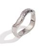 European & American 18K Gold-Plated Retro Wave Ring – Women's Stainless Steel Hand Jewelry