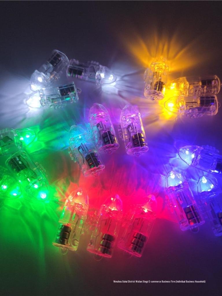 Mini Flashing Colored Light Strip with Hanging Hole for Holiday Decoration