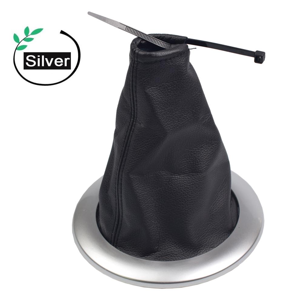 

For Renault Megane 2 MK2 II Sport Tourer II 2002-2009 Car Gear Shift Knob Gaiter Boot Cover Lever Shifter Case Silver Boot