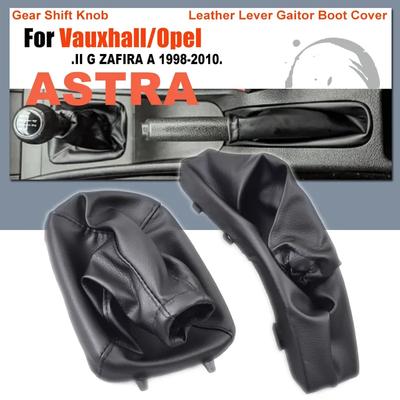 PU Leather Car Shift Gear Knob Lever Gaitor Boot Cover For Opel Astra II G Zafira A 1998-2010 Hand Brake Boot