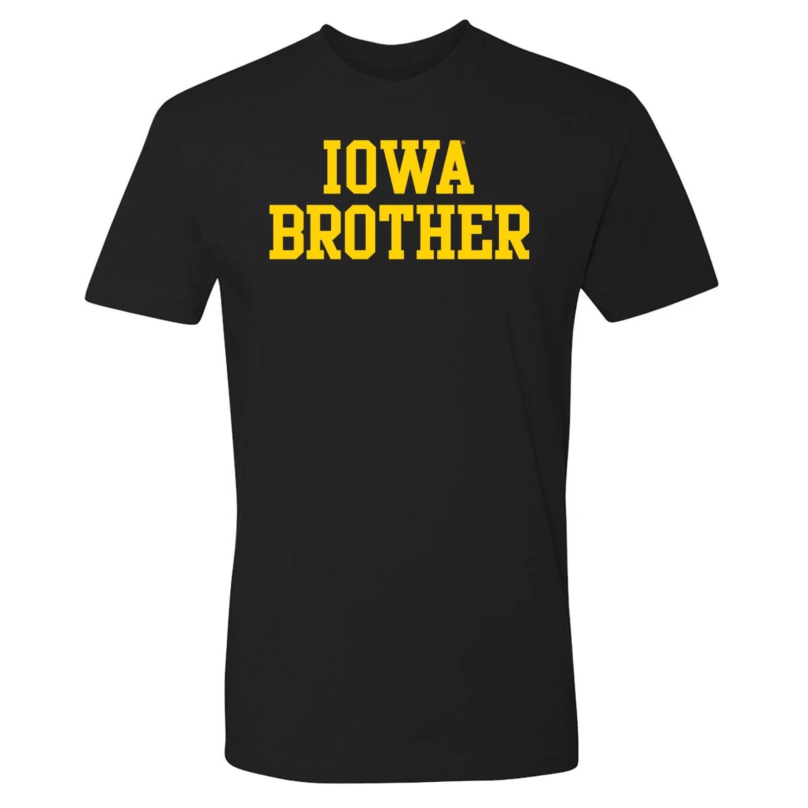 Iowa Hawkeyes Brother Basic Block Premium NLA T Shirt - Black 3XL
