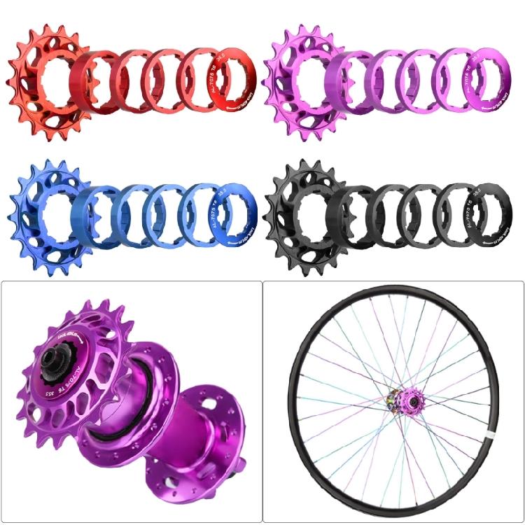 18T Single Speed Aluminum Alloy Cog Bike Freewheels High Strength 18T Single Speed Cog Bicycles Sprocket  Freewheels