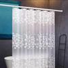LIEI Waterproof PEVA Shower Curtain Set