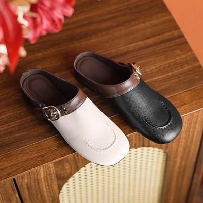 Mode Damen Hausschuhe Lässige Mittelhohe Absätze Schuhe Gemütliche Slingback Schuhe Designer Pumps Damen Sandalen 2025 Sommer Trend Marke Zapatos Weiblich