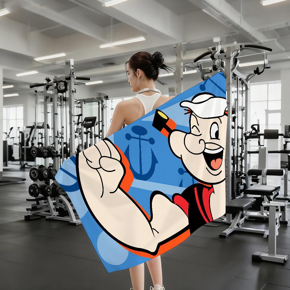 P-Popeye Marine Elements Nautical Sailors Quick Drying Beach Towels Are Suitable For Swimming Pools Camping Yoga And The Gym