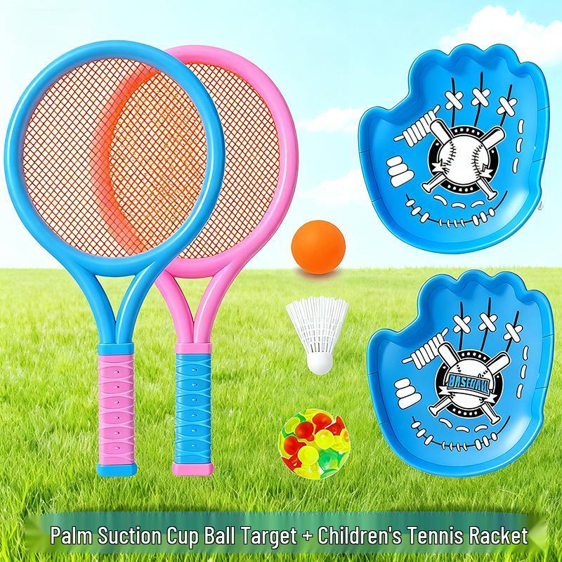 Hobby Toss & Catch Suction Cup Racket - Outdoor/Indoor Parent-Child Sticky Ball Toy