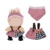 French Style Plush Doll Clothes For 15-17cm Labubu Clothing Accessories Cute Dress Toy Diy Dress Up Outfit Designer Party Gift