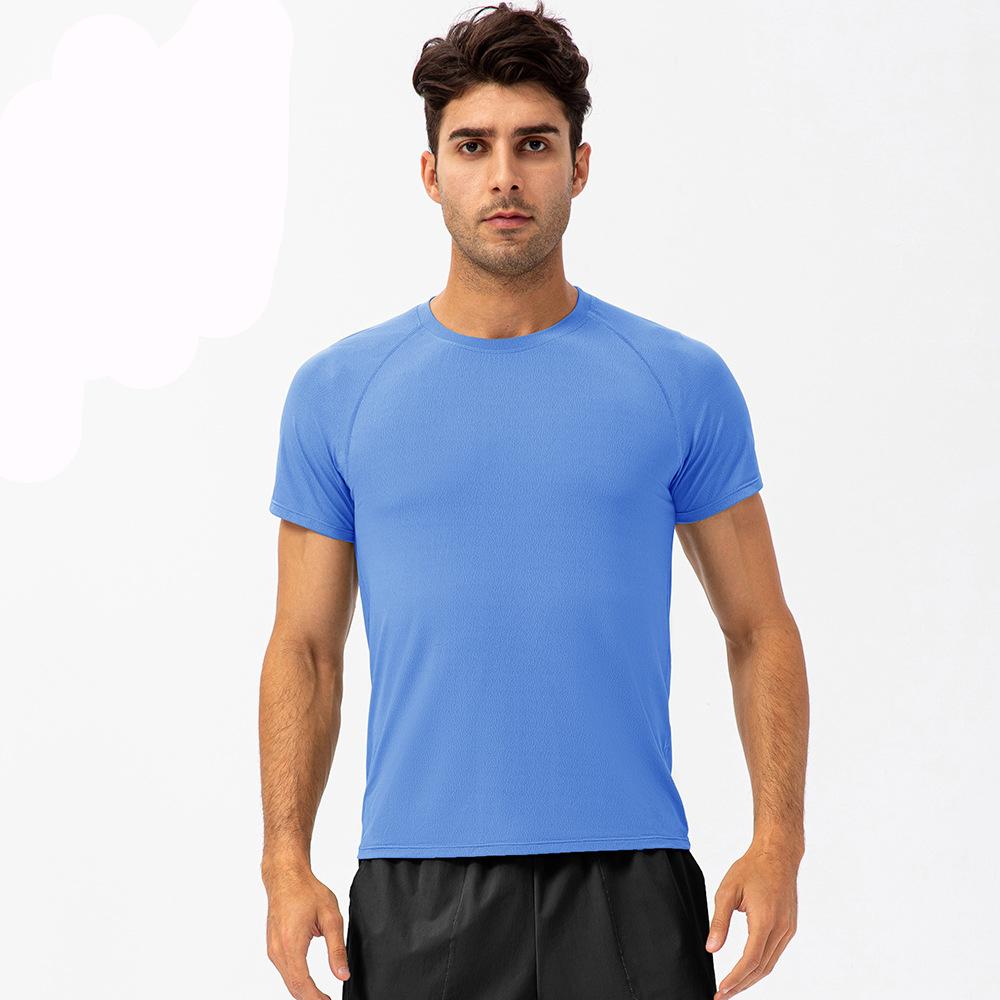 Men's Sports Short Sleeve T shirts Quick-Drying Tops Running Exercise Cycling Fitness Shirts Sportswear