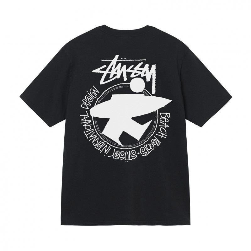 Grenzüberschreitende europäische und amerikanische Trendmarken, eine Vielzahl bedruckter Herren- und Damen-Kurzarm-T-Shirts, 220 Gramm lockere Streetwear-T-Shirts
