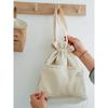 Drawstring Canvas Insulated Lunch Bag Thicken Aluminium Foil Thermal Bento Box Tote Cooler Handbags for Office Outdoor Picnic