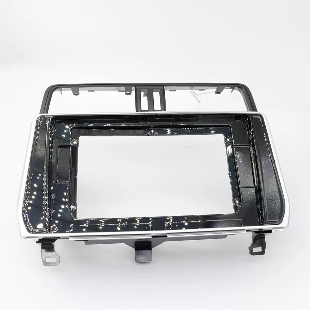 10.1 Inch 2 Din Car Radio Fascia Dash Frame Trim Kit Player Head Unit Panel Fit for TOYOTA Prado 2018-2020,Car Navigation Screen Mount Accessories
