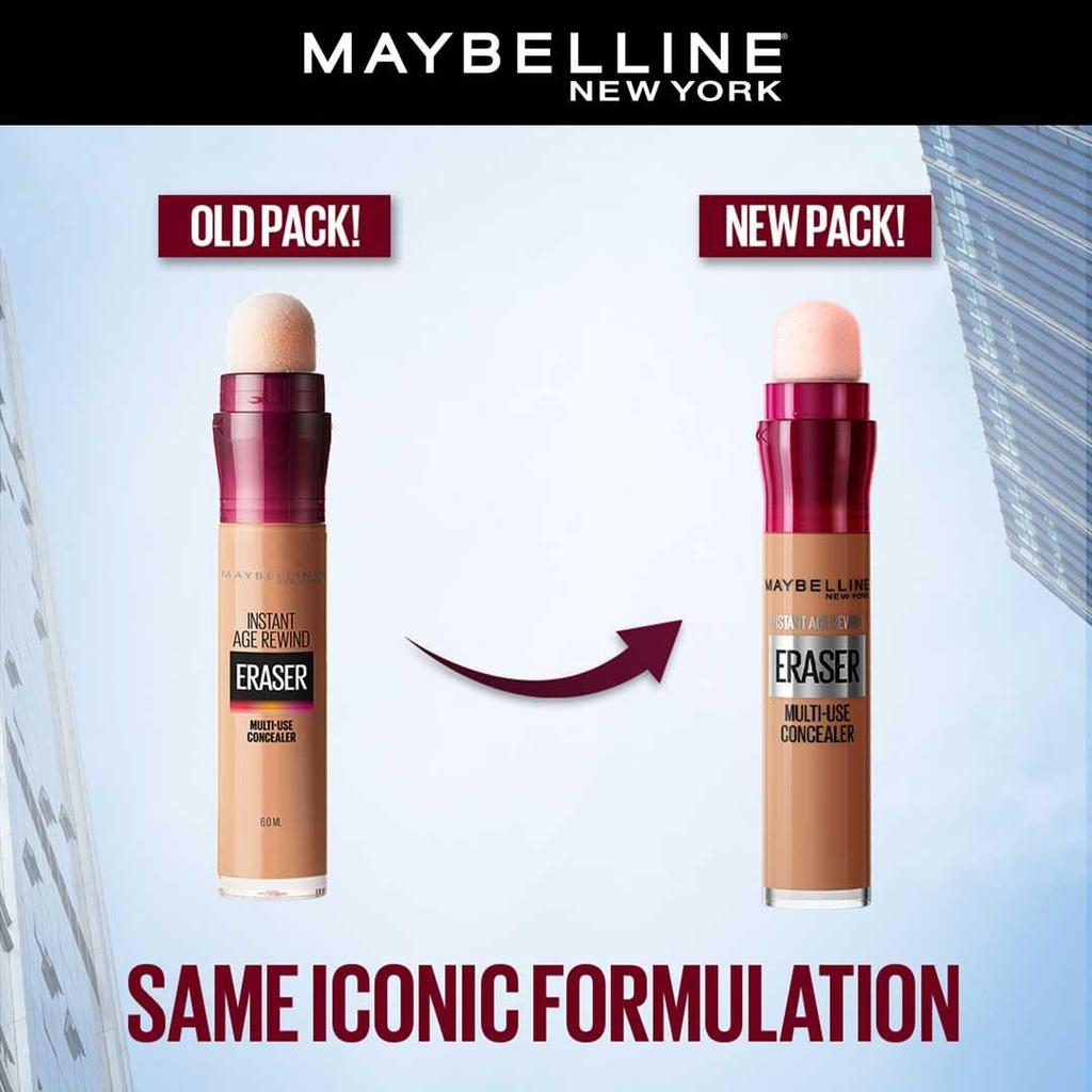 Maybelline New York Instant Age Rewind Dark Circles Concealer Sand 6g Pack of 1 Long Lasting Eye Brightening Treatment