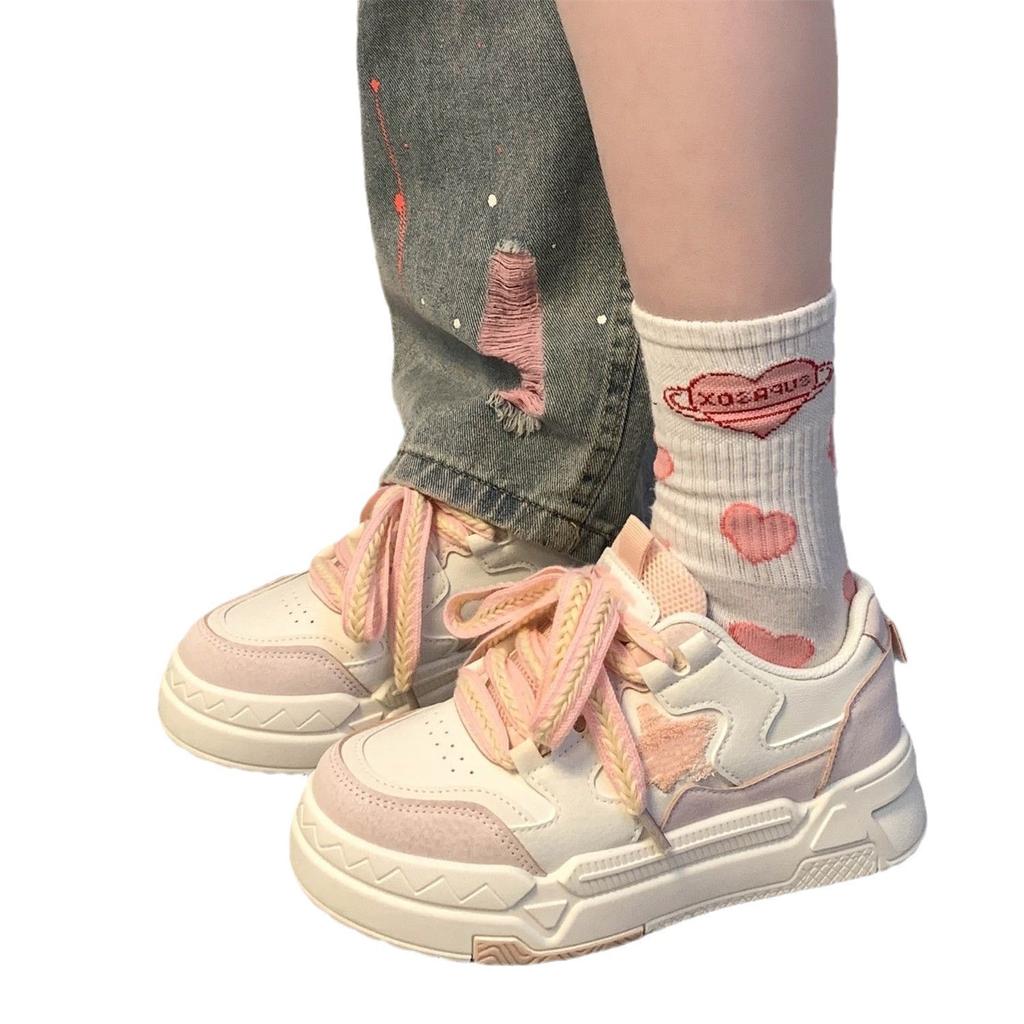 Thick-soled heightening sub 22 new thick-soled student shoes, small and thin casual shoes