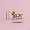 Dog Statue Antique Ornament Retro Gift Crafts Collection Feng Shui Decor Animal Sculpture for Shelf