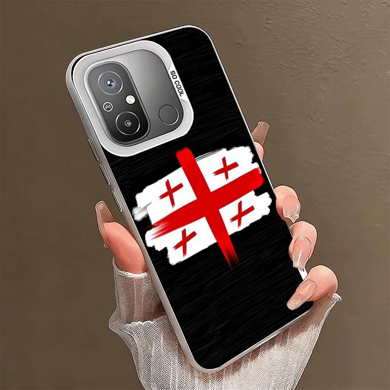 Georgia Passport Flag Shockproof Phone Case for Xiaomi Poco X7 X6 X5 X3 Pro F7 Ultra M8 Redmi 15C 15 14C 13C 12C 10C 13 12 10