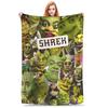 Coperta Ponderata in Flanella Elegante S-Shreks Calde Coperte di Peluche Morbido Biancheria da Letto per Letto Soggiorno Casa Picnic Divano