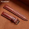Smooth Leather Smartwatch Strap 18mm 19mm 20mm 21mm 22mm Universal Replacement Watch Band Men's Women's Wristwatch Bracelet